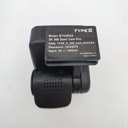 Type S 2K 360 Dash Camera Dash Cam BT530025
