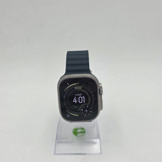 Unlocked Apple Watch Ultra 2 49MM Blue Titanium Anchor Blue Ocean Band MREG3LL/A