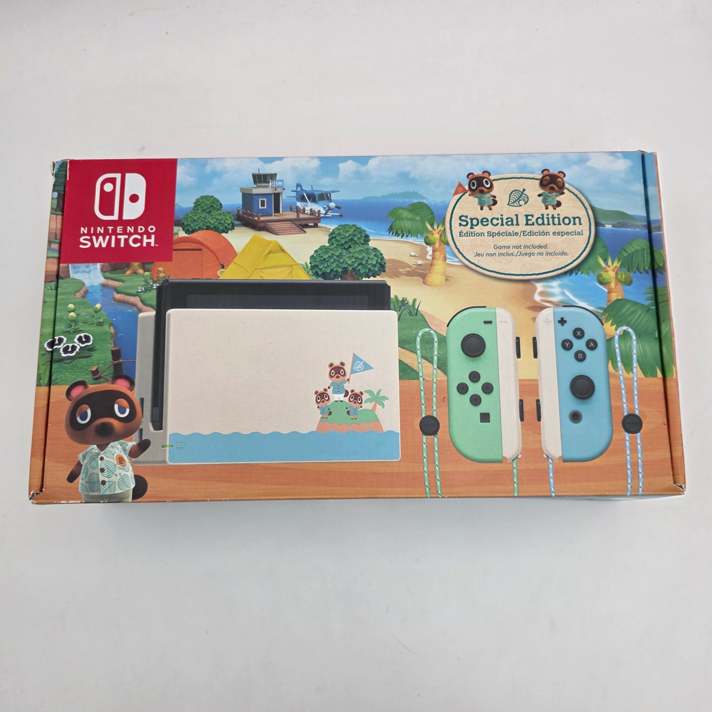Nintendo Switch v1 Console Gaming System HAC-001 Animal Crossing Edition