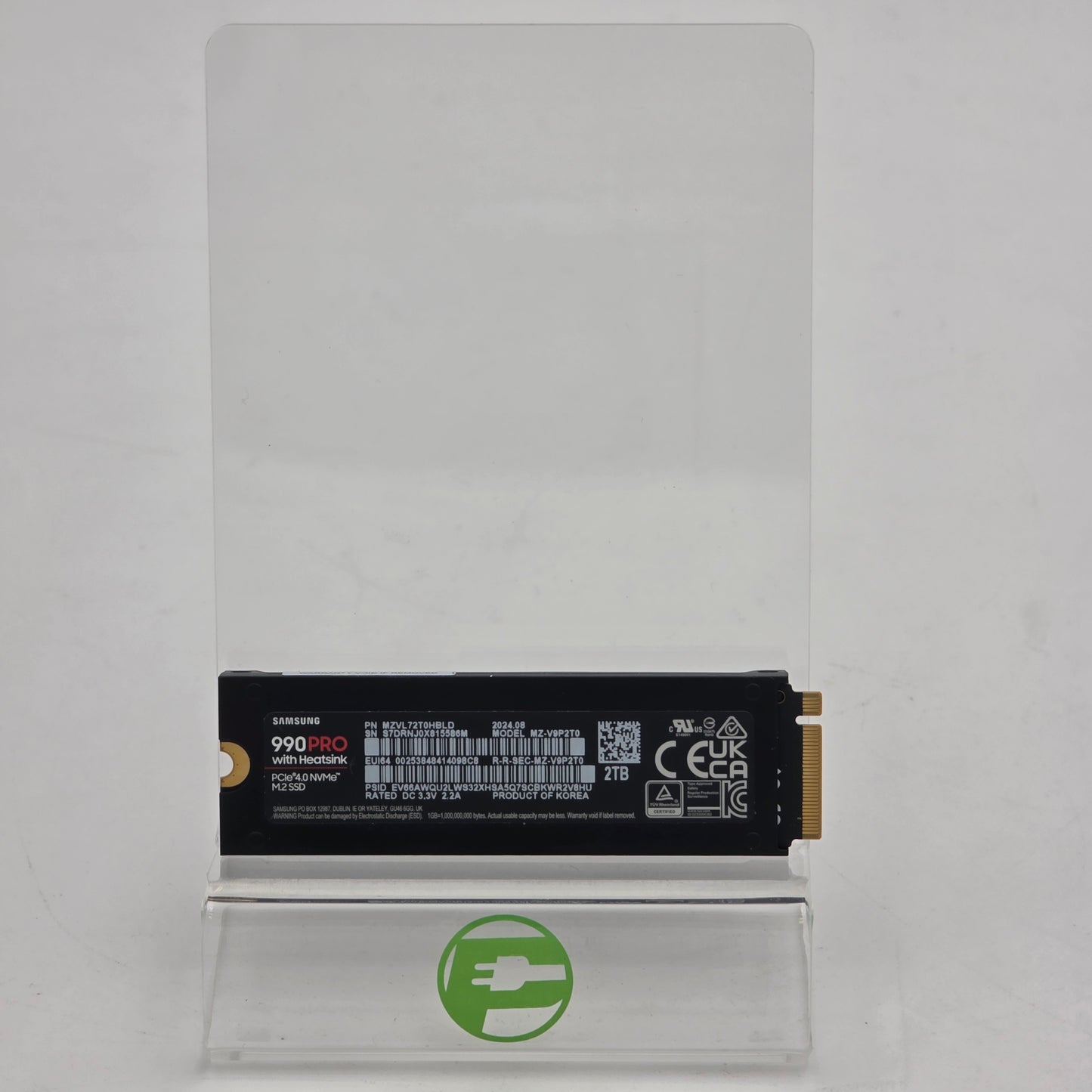 Samsung 2280mm 990 Pro 2TB M.2 NVMe Gen 4.0 x 4 SSD MZ-V9P2T0