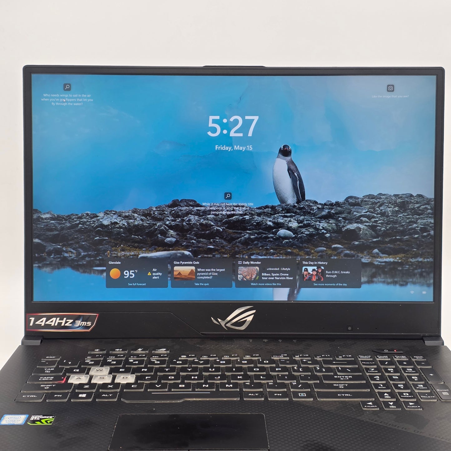 Asus ROG Strix Scar ii 17.3" Core i7-8750H 16GB RAM 1TB HDD 256GB SSD GTX 1060