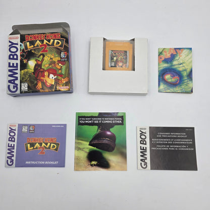 Nintendo Game Boy Color Handheld Game Console CGB-001 Grape Donkey Kong Land 2