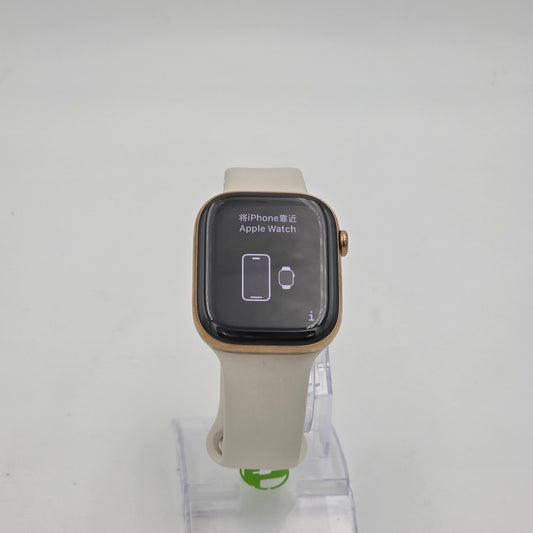 Factory Unlocked Apple Watch Series 10 46MM Rose Gold Titanium White Sport Band